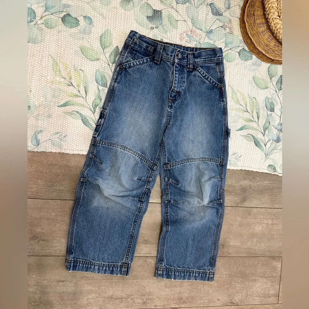 Vintage 90s Boys Carpenter Blue Jeans Arizona Jean Company Size 7